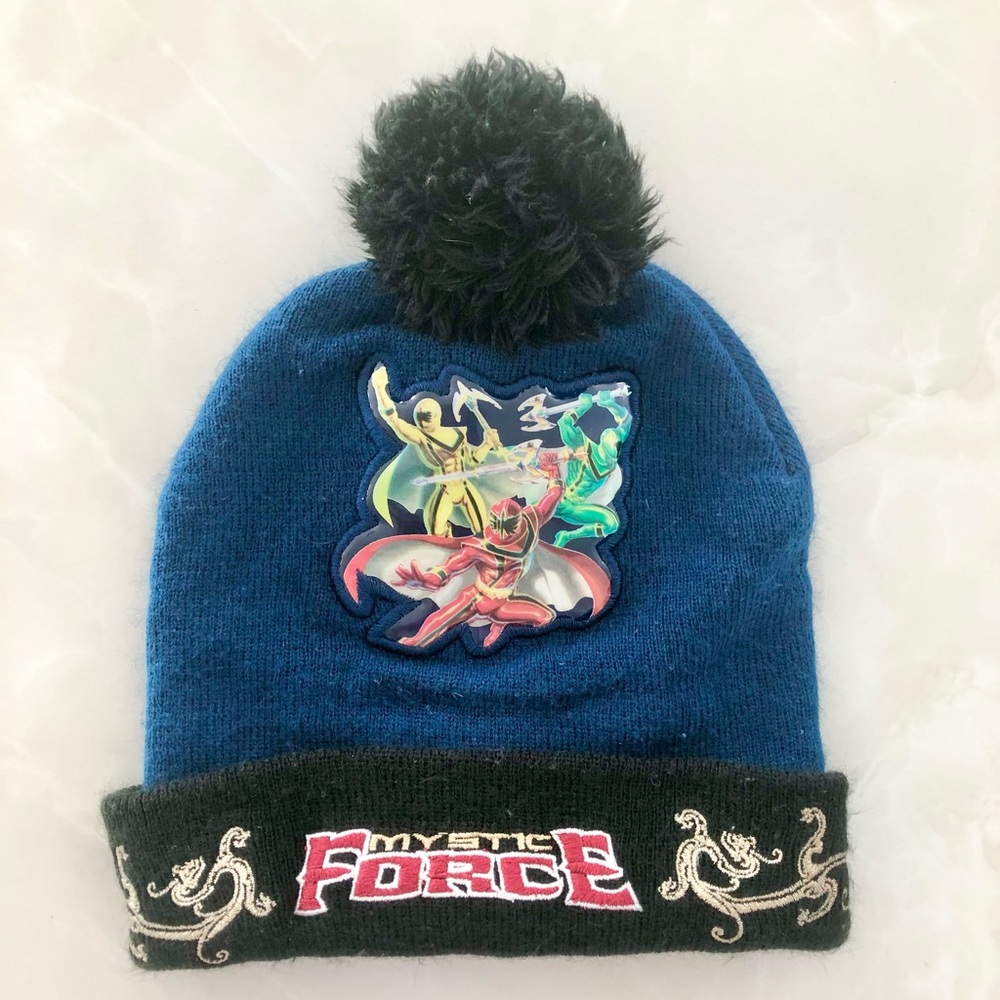 Power Rangers Mystic Force RUZ Acrylic Toque Hat Beanie w/ Pom Pom